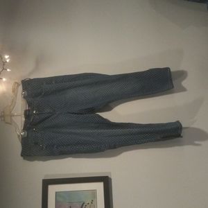 Torrid 22 crop polka dot jegging